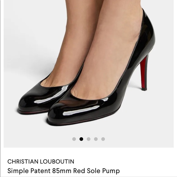 Christian Louboutin Simple Pump 85mm Patent Calf in Black - Picture 11 of 13